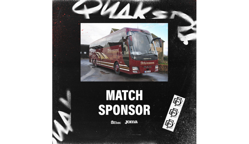 Thanks to our match sponsors: Atkinson's Coaches!