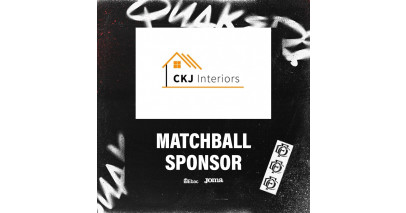 Thanks to our Curzon Ashton matchball sponsors -- CKJ Interiors!