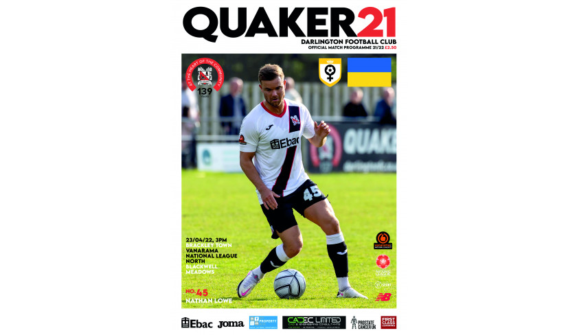 In Saturday's matchday programme