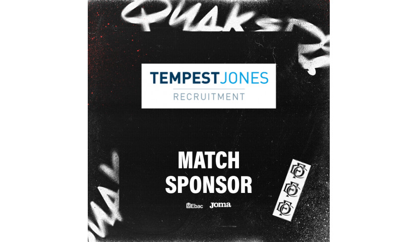 Thanks to our Farsley match sponsors, Tempest Jones