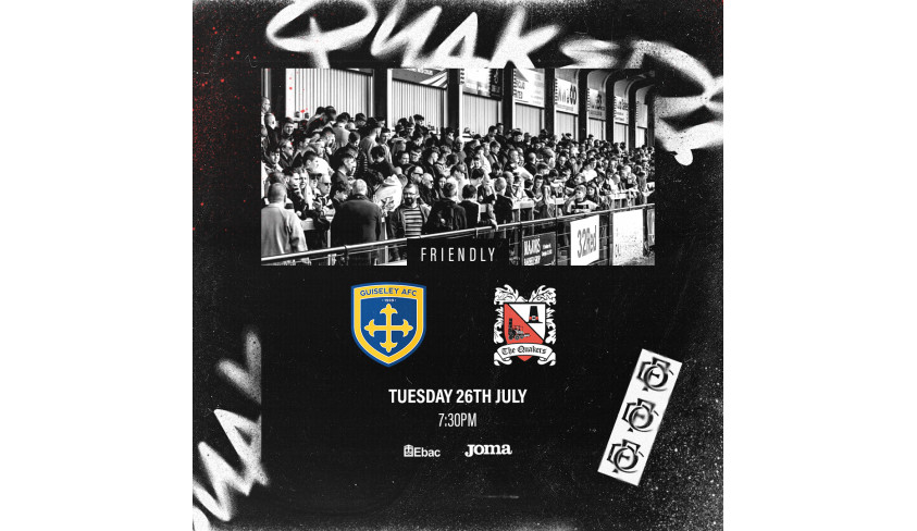 Quakers to play Guiseley in pre season friendly