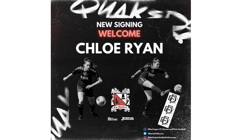 Darlington FC Women sign Chloe Ryan