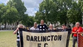 Fair Game: DFC fans in London march with Peter Crouch