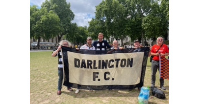 Fair Game: DFC fans in London march with Peter Crouch