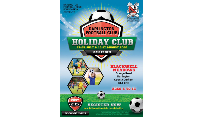 Come to the DFC Holiday Camps!