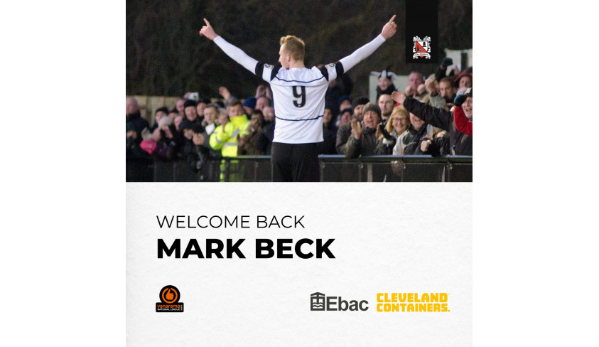 Quakers sign Mark Beck for the second time