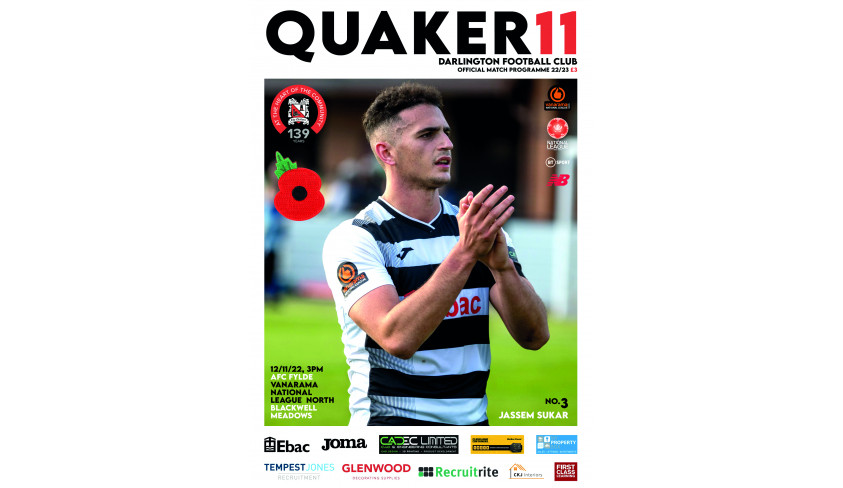 In Saturday's matchday programme