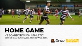 Ticketing information - Boxing Day versus Scarborough