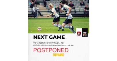 Women's game postponed