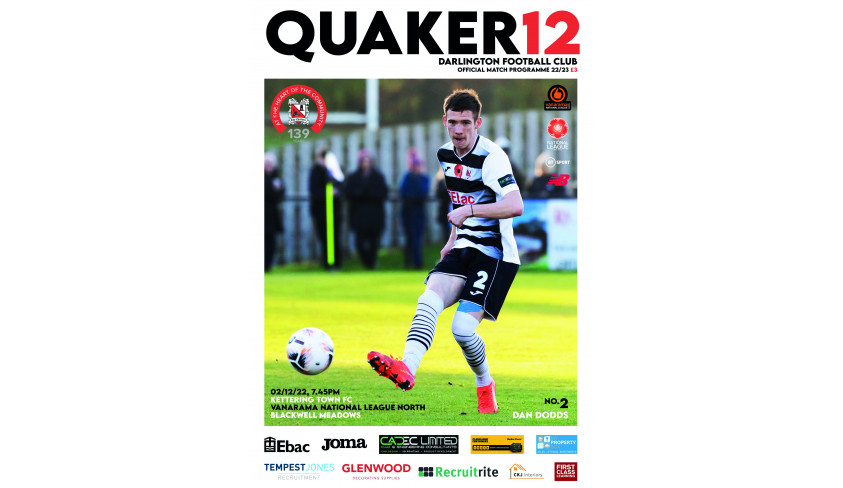 In Friday's matchday programme