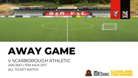 Scarborough v Darlington 2nd January -- all ticket match