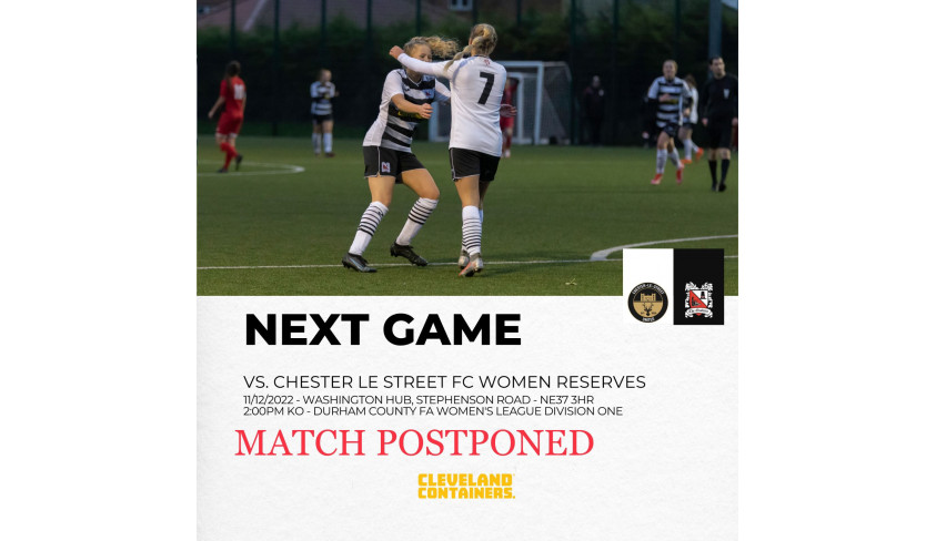 Women's game postponed