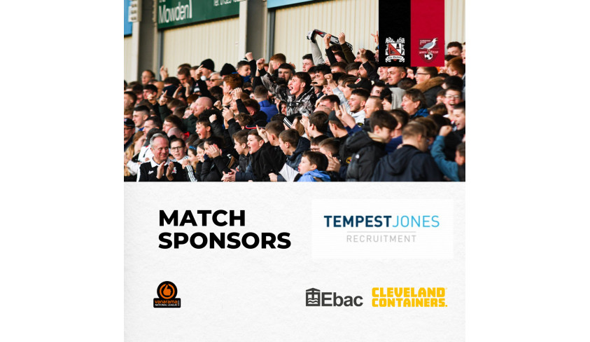 Thanks to our match sponsors: Tempest Jones