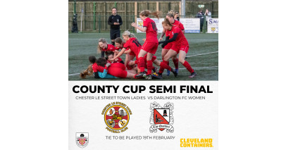 Darlington Women drawn away in cup semi final