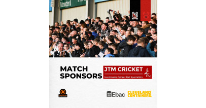 Thanks to our match sponsors: JTM Cricket