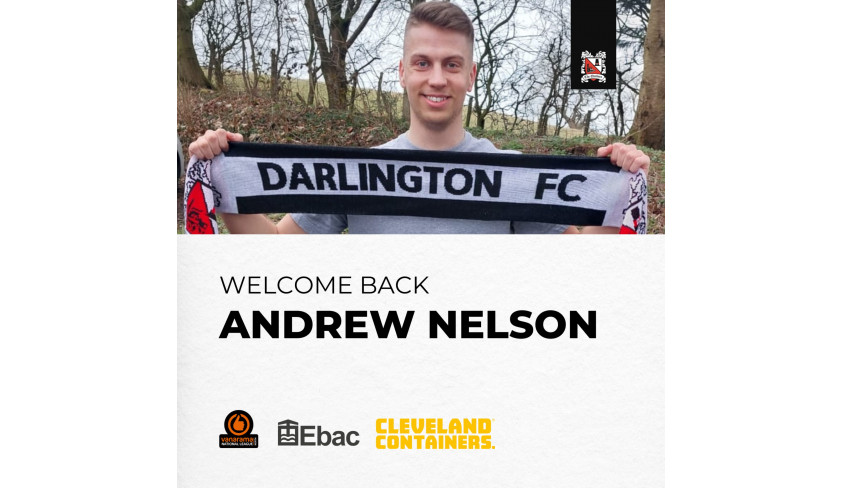 Andrew Nelson signs for a third time!