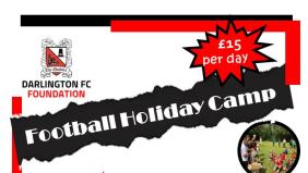 Book our Football Holiday Camp with our Foundation!