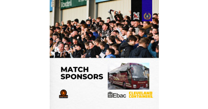 Thanks to our match sponsors: H Atkinsons and Sons