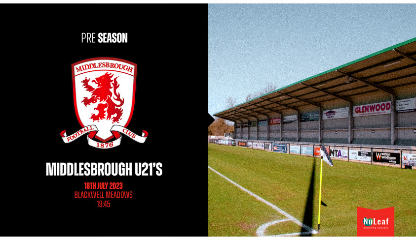 Quakers to host Middlesbrough U21's