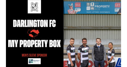 My Property Box Seals Sleeve Sponsorship with Darlington FC