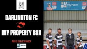 My Property Box Seals Sleeve Sponsorship with Darlington FC
