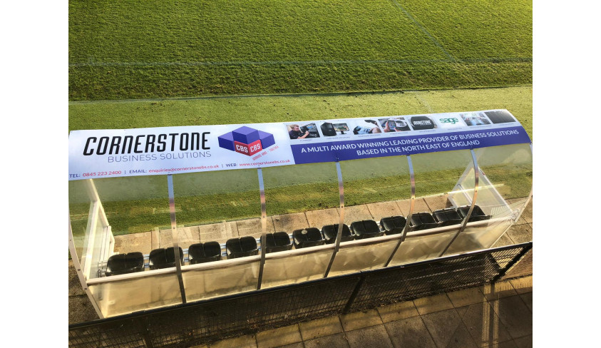 Cornerstone Business Solutions sponsor the Blackwell Meadows dugouts!