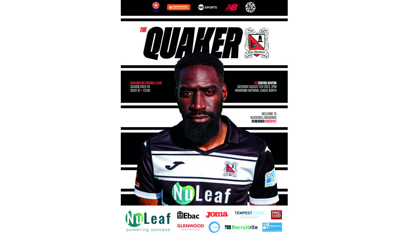 In Saturday's matchday programme