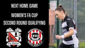 Women's team in FA Cup action at Eastbourne