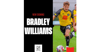 Quakers sign Bradley Williams from Harrogate Town