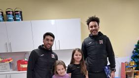 Darlington FC visit Darlington Memorial Hospital