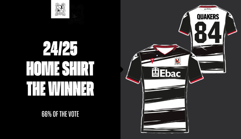 The winner of the home shirt vote