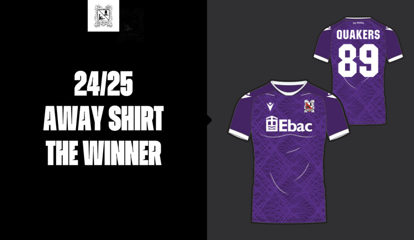The winner of the away shirt vote