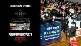 Thanks to our substitution sponsors: Hendy's Cleaning Services