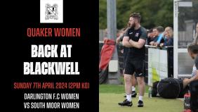 Darlington Women's team to play at Blackwell Meadows