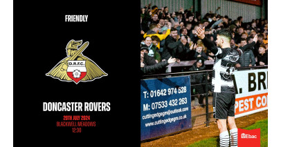 Quakers to host Doncaster Rovers in pre-season