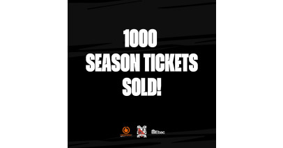 Season ticket sales pass 1000!