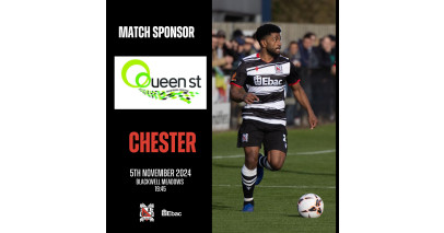 Thanks to our match sponsor: Queen Street Shopping Centre