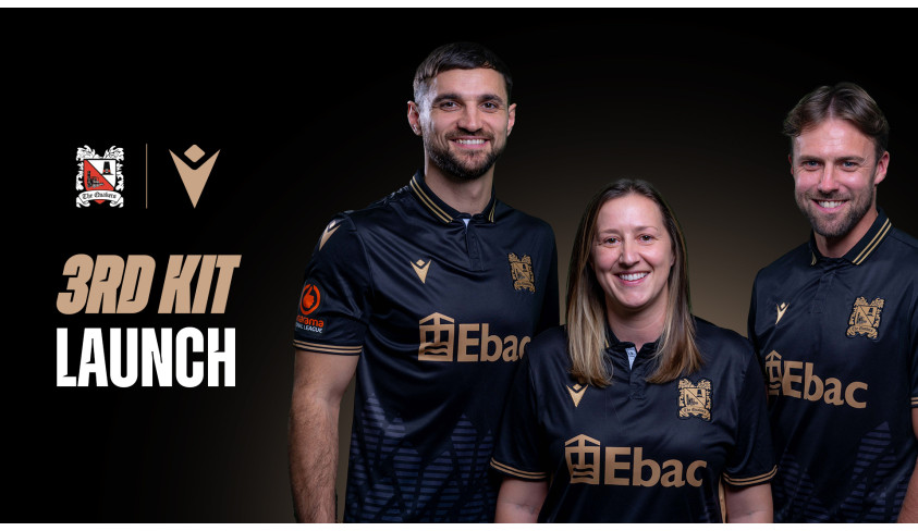 Black and Gold, Black and Gold!  - new Darlington FC third kit