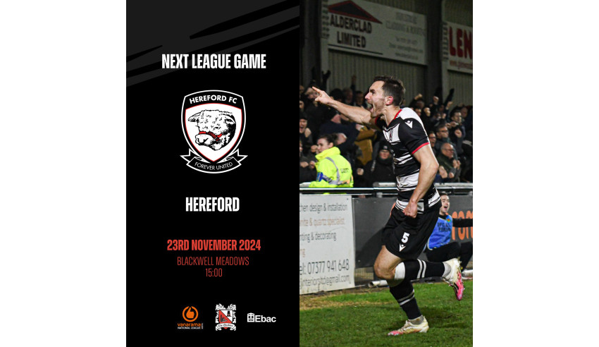 Secure your ticket for the Hereford game