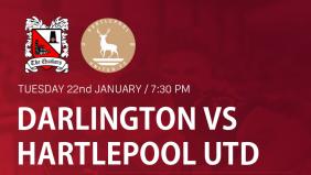 Over 1,300 Hartlepool tickets now sold -- get yours today!