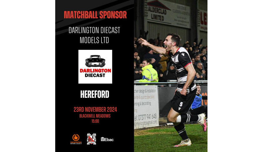 Thanks to our matchball sponsor: Darlington Die Cast Models