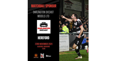 Thanks to our matchball sponsor: Darlington Die Cast Models