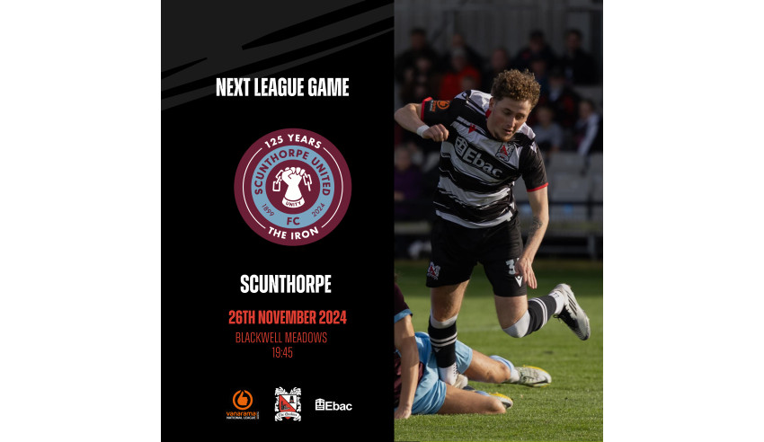 Secure your ticket for the Scunthorpe game