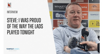 Steve: I was proud of the way the lads played tonight