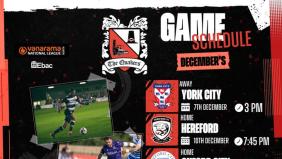 Darlington FC December Preview: Festive Fixtures and FA Trophy Drama