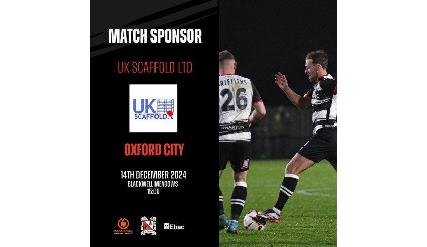 Thanks to our match sponsors: UK Scaffold