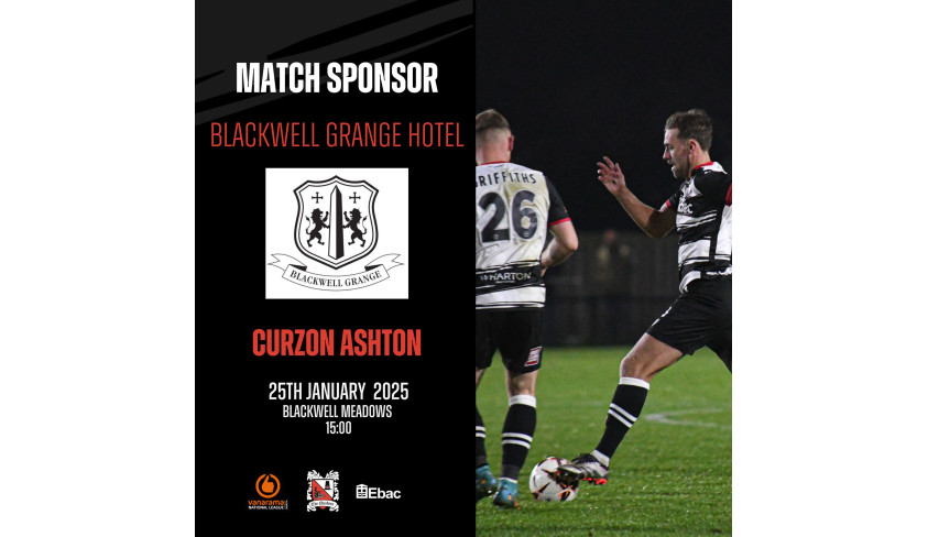 Thanks to our match sponsors: Blackwell Grange Hotel