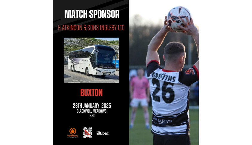 Thanks to our match sponsors: H Atkinson and sons