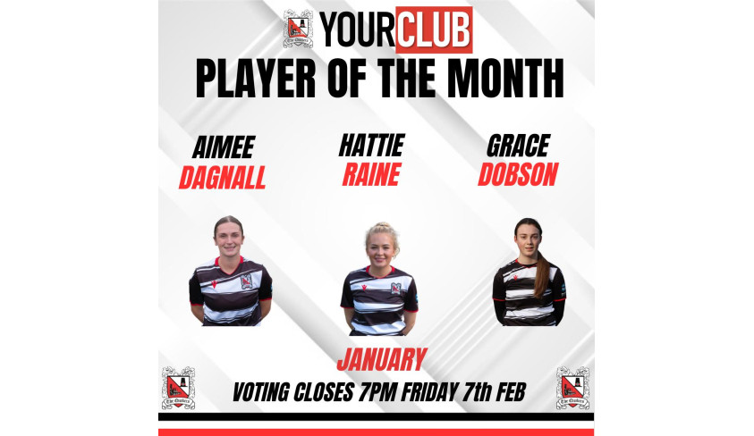 Vote for your Women's Player of the Month