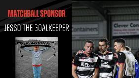 Thanks to our matchball sponsor: Jesso the goalkeeper